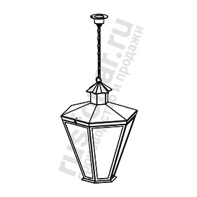 Подвесной фонарь Burren (Пушкинский) 640-01/b-50